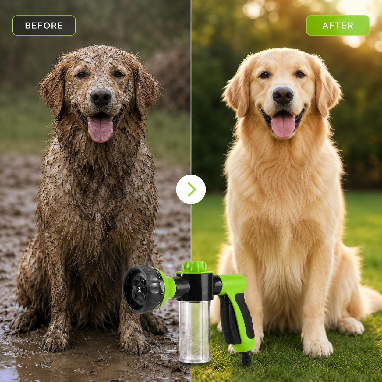 PFOTI™ - Shower Power Gun – 3-in-1 Wash & Rinse System